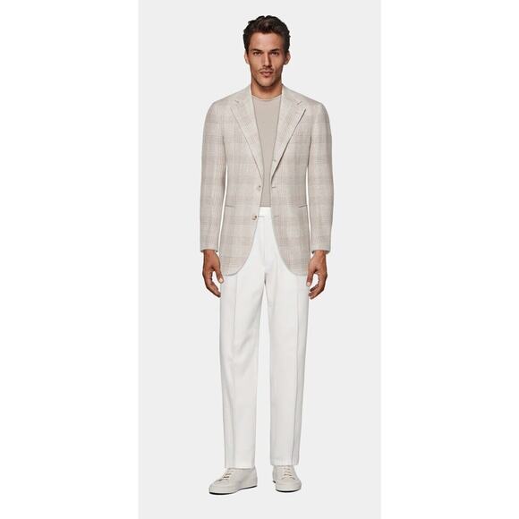 Suitsupply White Leather Sneakers •Men 39/ 6• Shoes Low Top Casual $255 - Picture 4 of 11